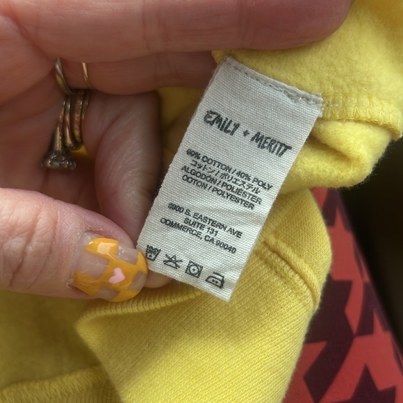 With Love from Emily + Meritt ~ Yellow Seas the Day Sweatshirt ~ Large - Picture 8 of 17